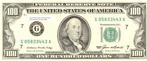 United States One Hundred Dollar Bill United States Dollar