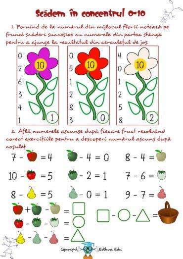 Fise Matematica Dificultate Ridicata 5 7 Ani Math For Kids Nursery