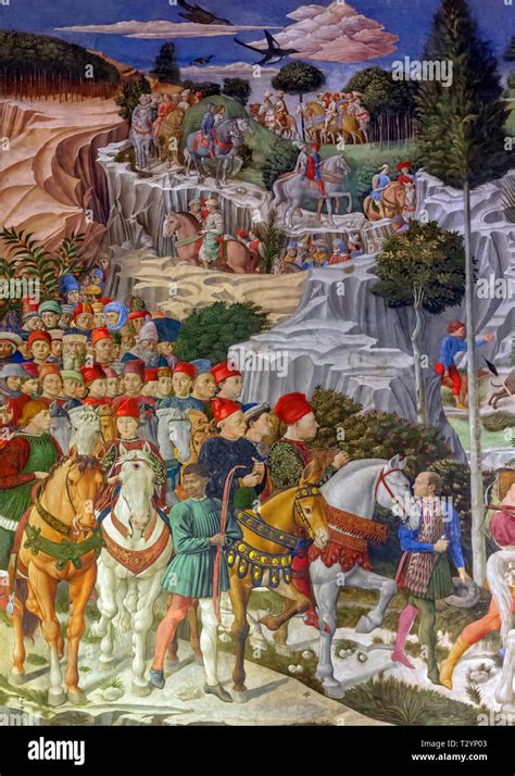 Cosimo Giovanni And Piero Medici Procession Of The Youngest King