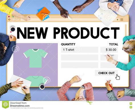 New Product Launch Promotion Marketing Services Concept Stock Image