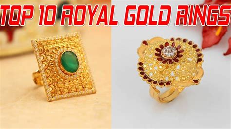 Top 10 Royal Gold Ring Designs For Women Youtube