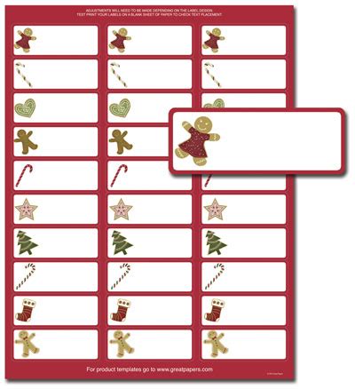 But before printout, user also needs to enter # labels. Christmas Return Address Labels Template Avery 5160 - Top ...