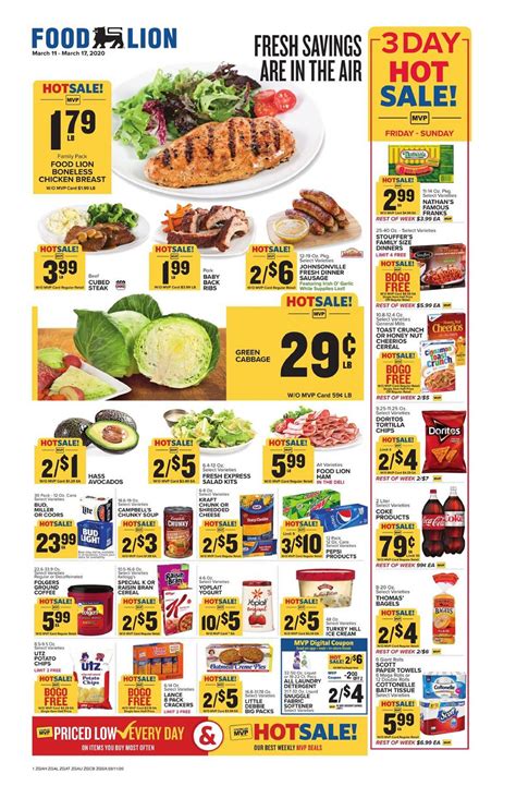 If your are headed to your local food lion store don't forget to check your cash back apps (ibotta, checkout 51 or shopmium) for any matching deals that you might like. Food Lion Weekly Ad Mar 11 - 17, 2020
