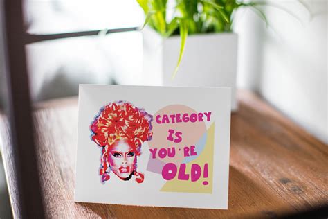 Rupaul Birthday Card Drag Race Card Gay Birthday Card Queer Card