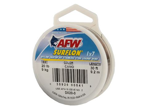 Материал Afw Surflon 1x7 C010b 30ft 5kg D03mm РыбачОК