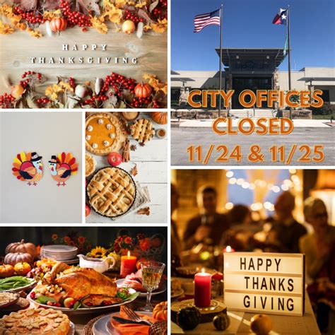 City Offices Closed In Observance Of Thanksgiving Leon Valley Texas