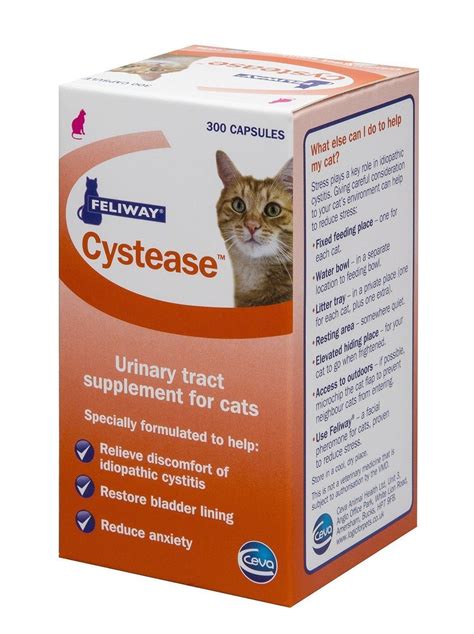 Treatment for a cat with a blocked bladder can become very expensive, especially if they are prone to the condition. Feliway Cats Cystease Capsules Urinary Tract Bladder ...
