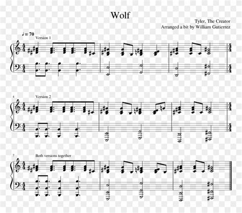Download Wolf Sheet Music Composed By Tyler The Creator Arranged