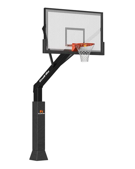 Goalrilla Basketball In Ground Fixed Height Hoops Perforated Steel