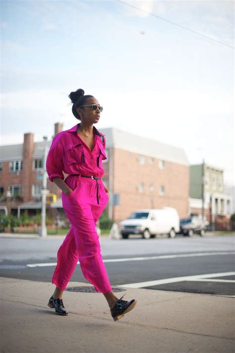 Hot Pink Jumpsuit Young Professional Outfits Hot Pink Jumpsuits