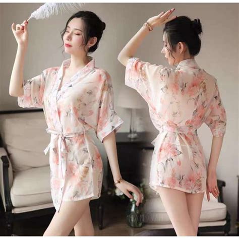 Promo Sexy Lingerie Kimono Set Baju Tidur Wanita Diskon 27 Di Seller