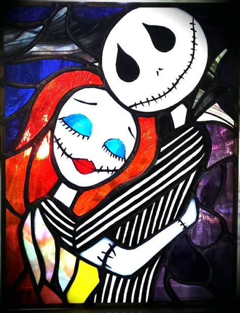 Nightmare Before Christmas Stained Glass