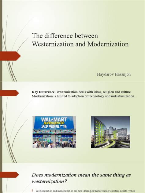 The Difference Between Westernization And Modernization Pdf