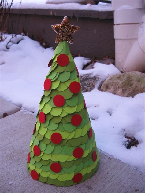 Paper Covered Cone Christmas Tree Craft Tutorial Craft Klatch