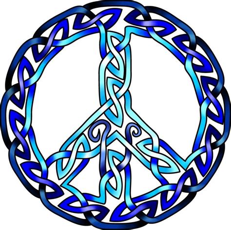 Celtic Knot Peace Symbol Peace Sign Art Peace Peace Art