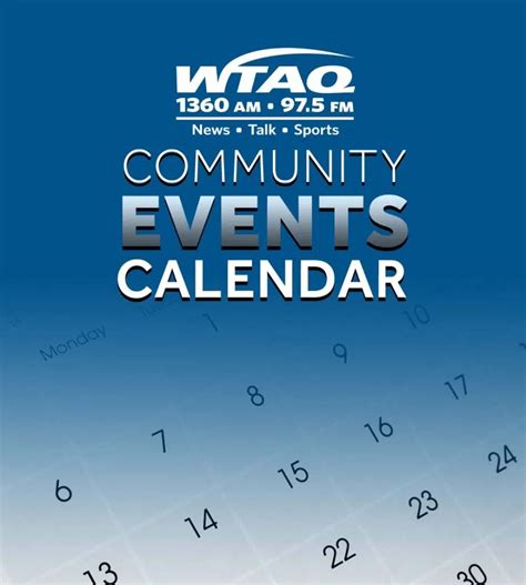 Community Events Calendar Wtaq News Talk 975 Fm · 1360 Am Green