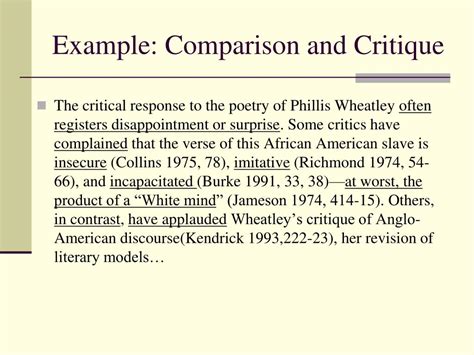We could therefore think of the critic as having two key tasks: PPT - Strategies for Writing Literature Reviews PowerPoint ...