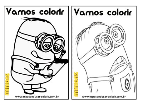 Livro De Colorir Dos Minions Grátis Para Imprimir Revista De Colorir