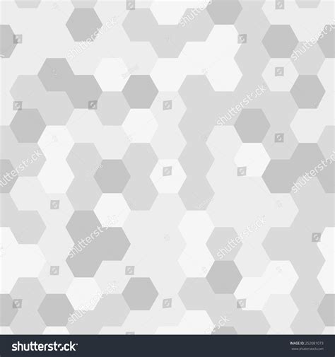 Seamless Texture Gray Hex Grid Vector Illustration 252081073