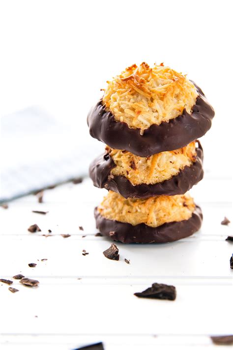 Chocolate Dipped Coconut Macaroons Broma Bakery