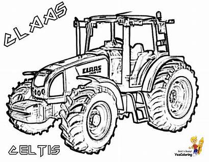 Tractor Coloring Pages Claas Celtis Printable Pull