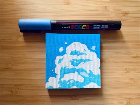 Recently Bought Posca Markers And Tested Them Out On This Mini Canvas