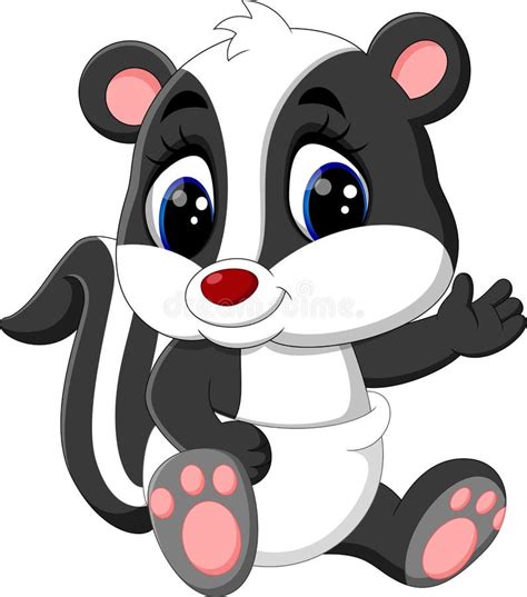 Baby Skunk Cartoon Stock Vector Illustration Of Skunk 71405525