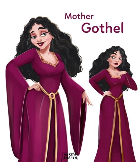 Ankita J Mehta Mother Gothel Disney Tangled Fan Art