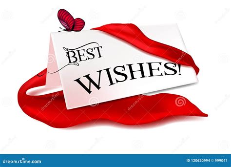 Best Wishes Card Vector Illustration Stock Vector Illustration Of