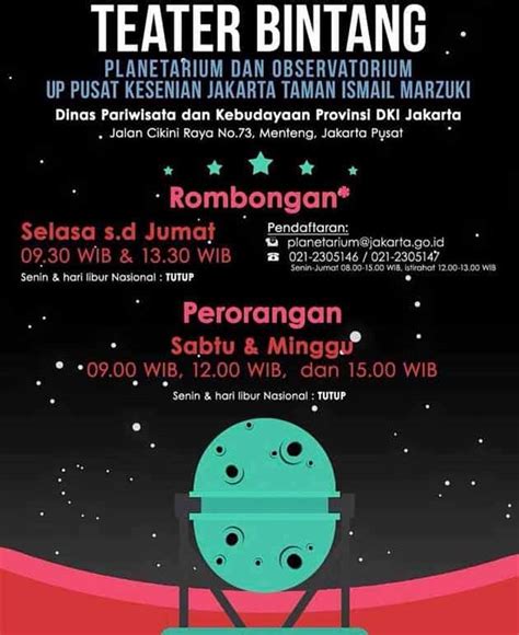 Planetarium negara merupakan sebuah institusi pendidikan tidak formal dalam bidang astronomi dan sains angkasa. Harga Tiket Masuk Planetarium Jakarta, Lokasi + Jadwal ...