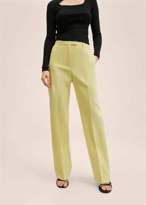 Straight Suit Pants Women Mango Outlet Usa