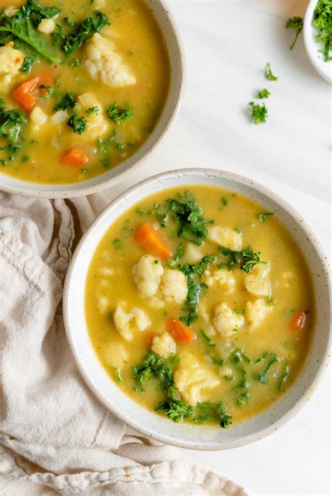 Kale And Cauliflower Soup Running On Real Food