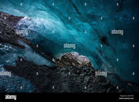 A Blue Ice Cave In Skaftafell National Park In Iceland Stock Photo Alamy