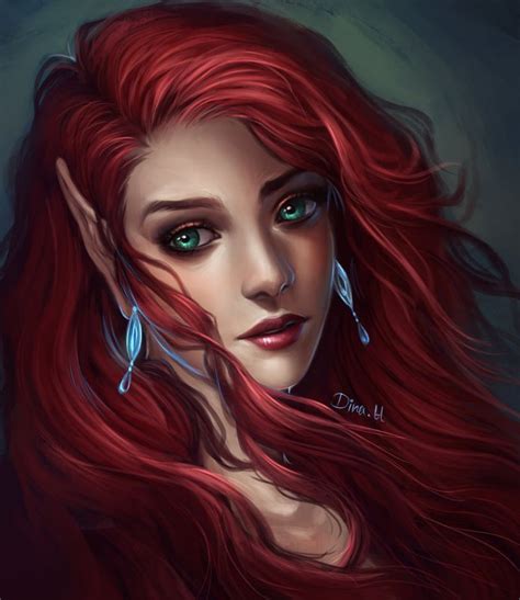 24 Female Red Hair Fantasy Art Hattiharneet
