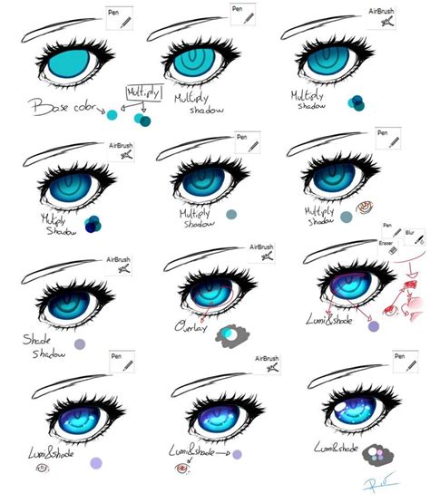 20 Easy Eye Drawing Tutorials For Beginners Step By Step Harunmudak Anime Eye Drawing