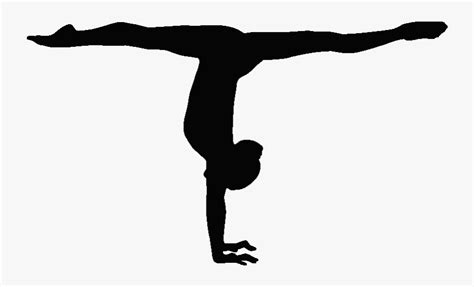 Gymnastics Handstand Balance Beam Split Sport Gymnast Silhouette