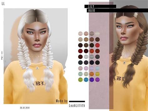 The Sims Resource Lily Hair By Leahlillith Sims 4 Hairs Sims Hair