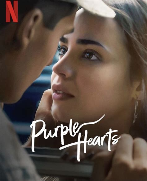 Purple Hearts Cassie And Luke Military Romance Netflix Film 2022 Sofia Carson And Nicholas
