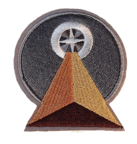 Star Trek Vulcan Idic Symbol 3 Tall Iron On Embroidered Patch