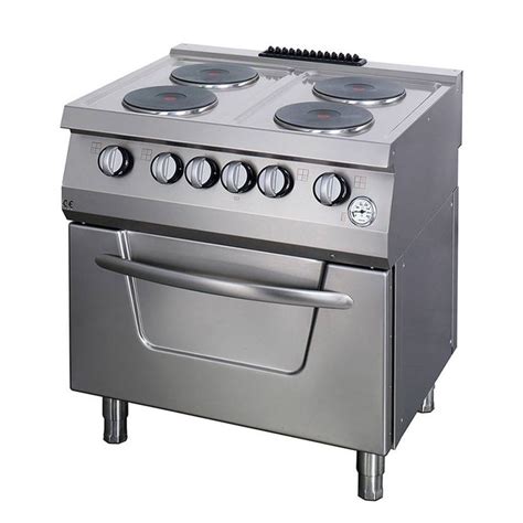 Heavy Duty Stove 4 Burners Double Unit 70cm Deep With Oven