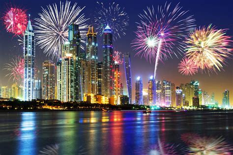 4k Fireworks 4500x3000 In Dubai Dubai City Dubai Uae Burj Khalifa