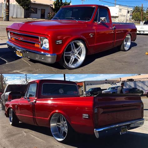 red chevy c10 trucks pinterest chevy c10 chevy and bagged trucks porn sex picture