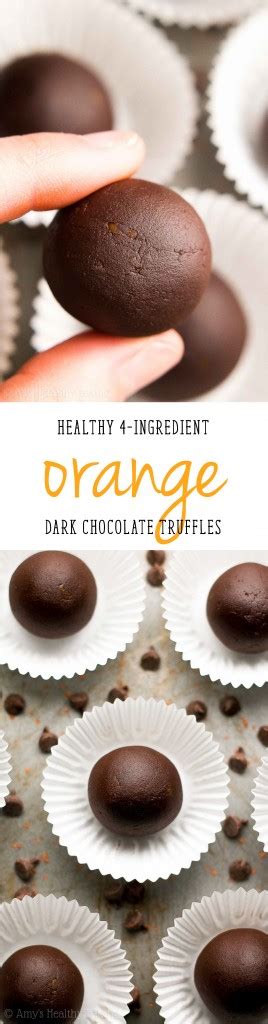 Healthy Dark Chocolate Orange Truffles Recipe Video Amys Healthy