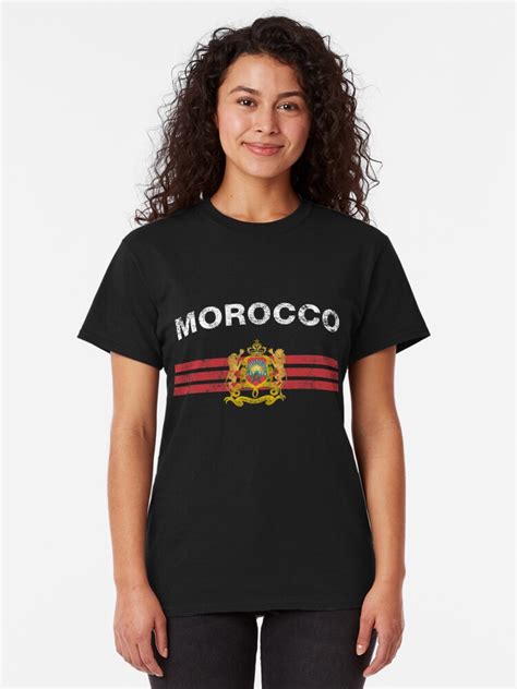 Moroccan Flag Shirt Moroccan Emblem Morocco Flag Shirt T Shirt By Ozziwar Redbubble