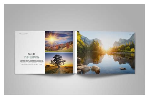 Photo Album Template On Yellow Images Creative Store