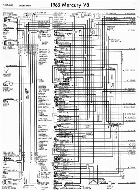 1963 Mercury V8 Monterey Wiring Diagrams | Schematic ...