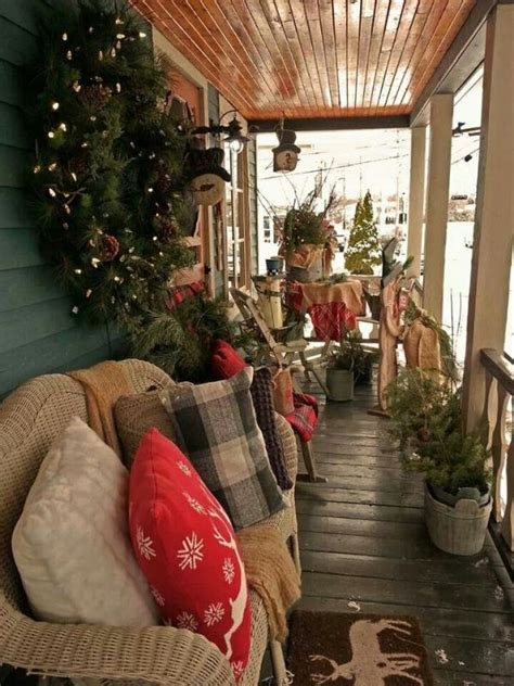 40 Cool Christmas Porch Decorations Ideas Interior Vogue