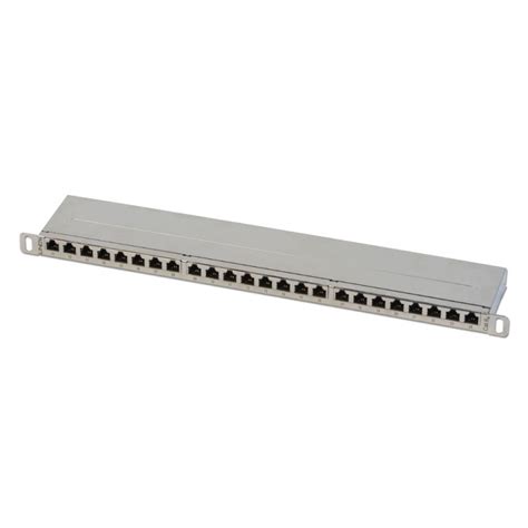 24 port patch panel can be applied in fiber and copper cabling system to organize and distribute cables and the branches. 19" CAT6A 0.5U 24 Port RJ-45 Patch Panel, Shielded, Silver ...