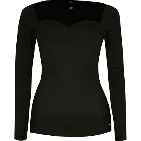 Sweetheart Neckline Top Style Guides Fabric Care Black Tops Work Wear Winter Fashion