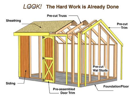 Handy home briarwood 12x8 wood storage shed kit. 8 x 12 wood storage sheds ~ Anakshed
